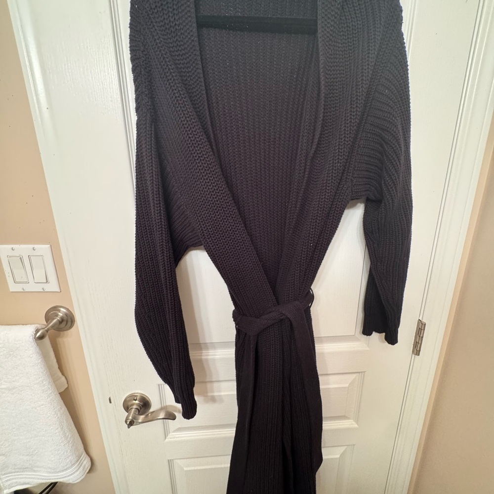 American Apparel Black Cardigan Sweater